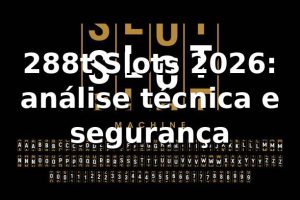 288t Slots 2026: análise técnica e segurança